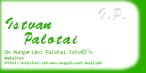 istvan palotai business card